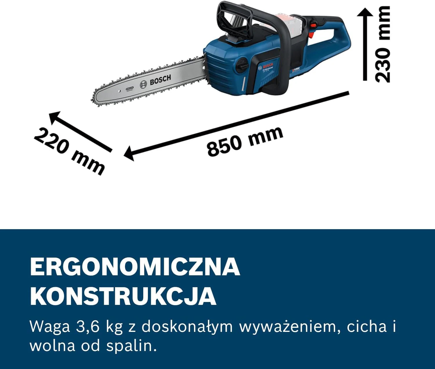 Bosch Pro Piła łańcuchowa GKE 18V-40 (prowadnica 40 cm, silnik bezszczotkowy, narzędzie (scrench), osłona łańcucha, akumulator i ładowarka)