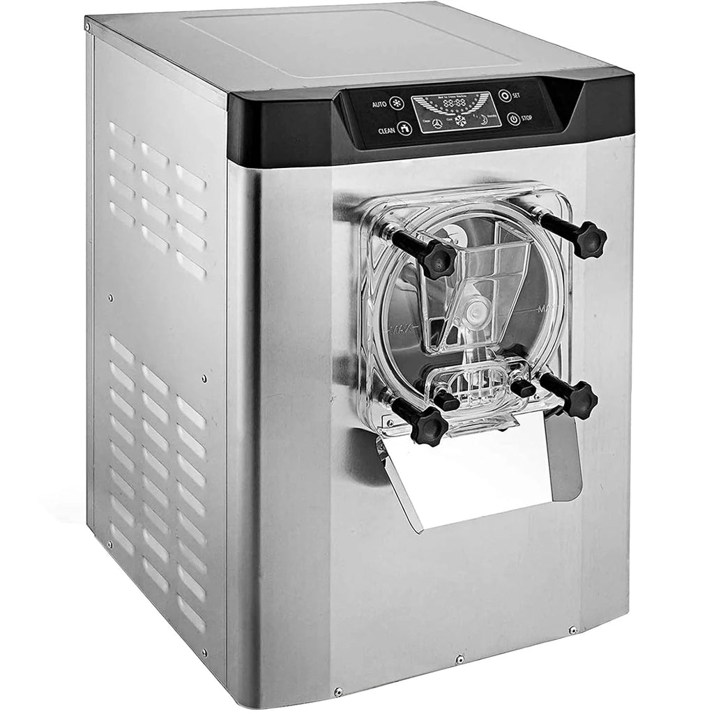 VEVOR Komercyjna maszyna do lodów, 16-20 l/h, 1400 W, z inteligentnym wyświetlaczem LCD i różnymi smakami, do baru przekąskowego, restauracji, srebrna