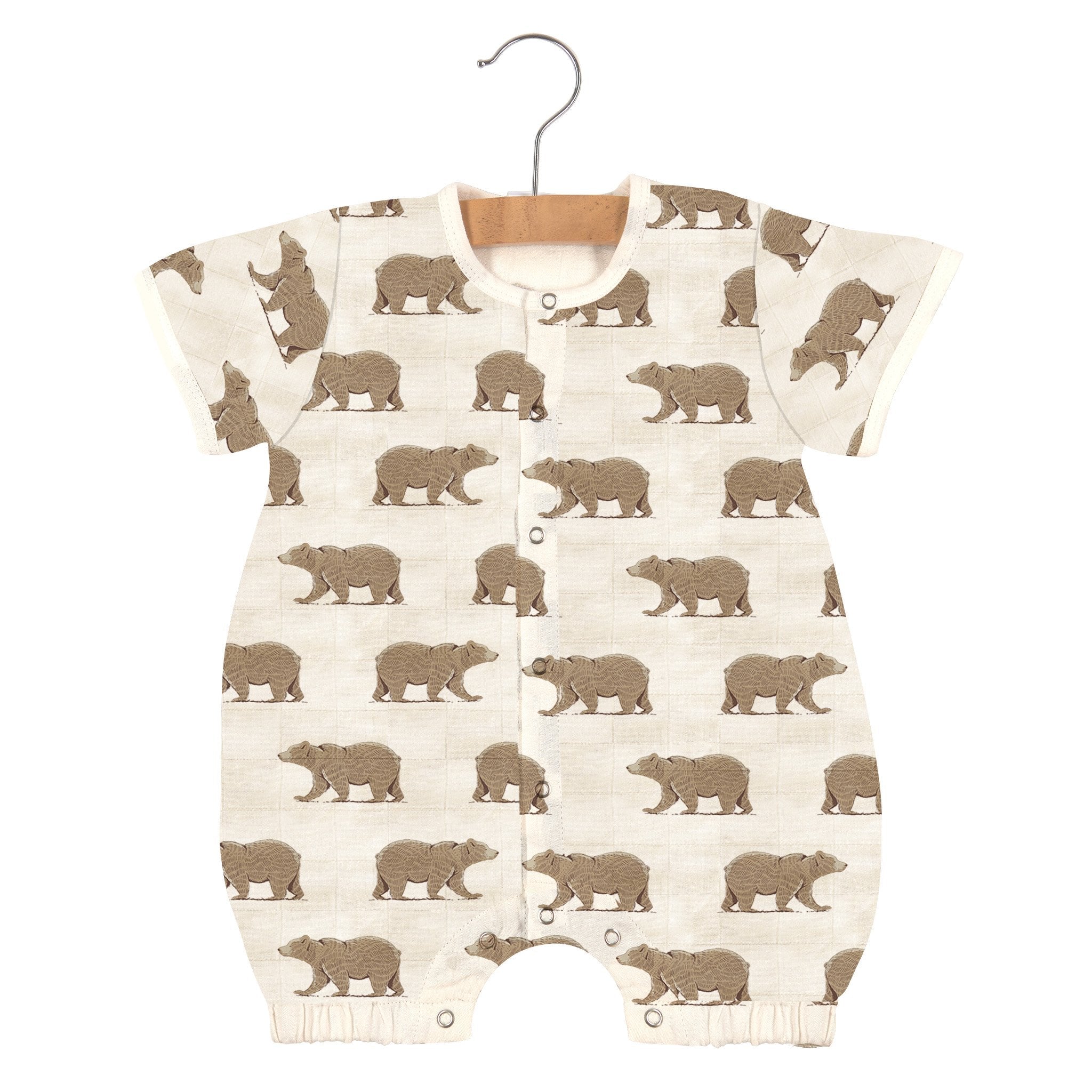 Soft Baby Romper - Natural Bamboo Fabric | Goodnight Bear