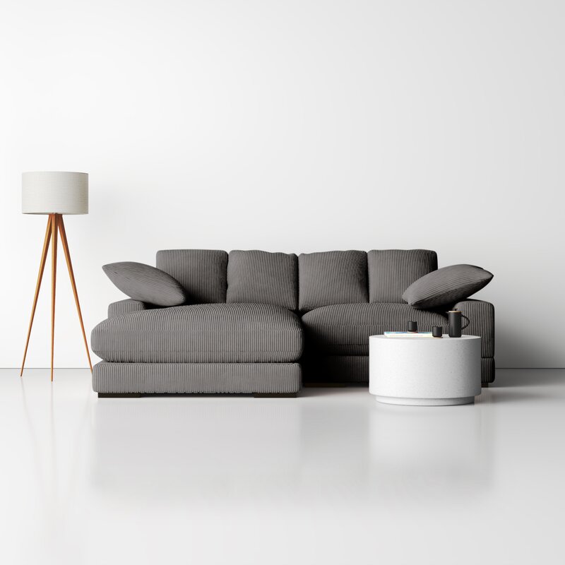 Sofa i leżanka dwustronna o szerokości 106 cali