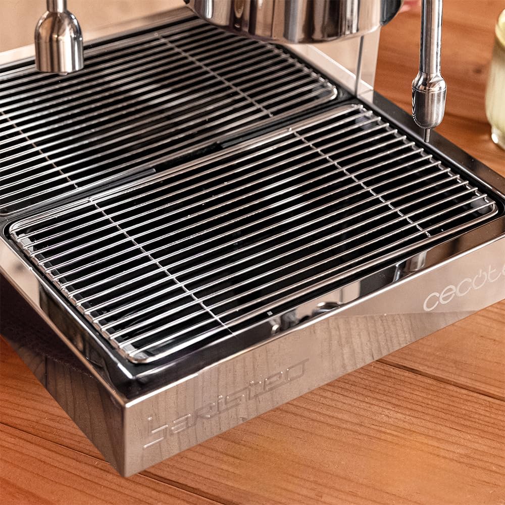 Cecotec Barista Baristeo Classic profesjonalny ekspres do kawy espresso. Wstępnie zaparzający dla lepszej ekstrakcji, zdejmowany zbiornik 2,5 l, włoska pompa 15 barów, sterowanie PID, bojler ze stali