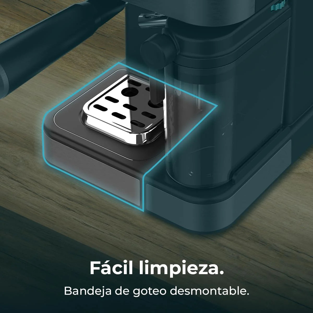 Cecotec Ekspres do kawy z podwójnym wyjściem Power Espresso 20 Barista Cream. 1550 W, 20 prętów, zbiornik na ziarna kawy 250g, młynek z 30 poziomami mielenia, termoblok, zbiornik na wodę 2.5 L