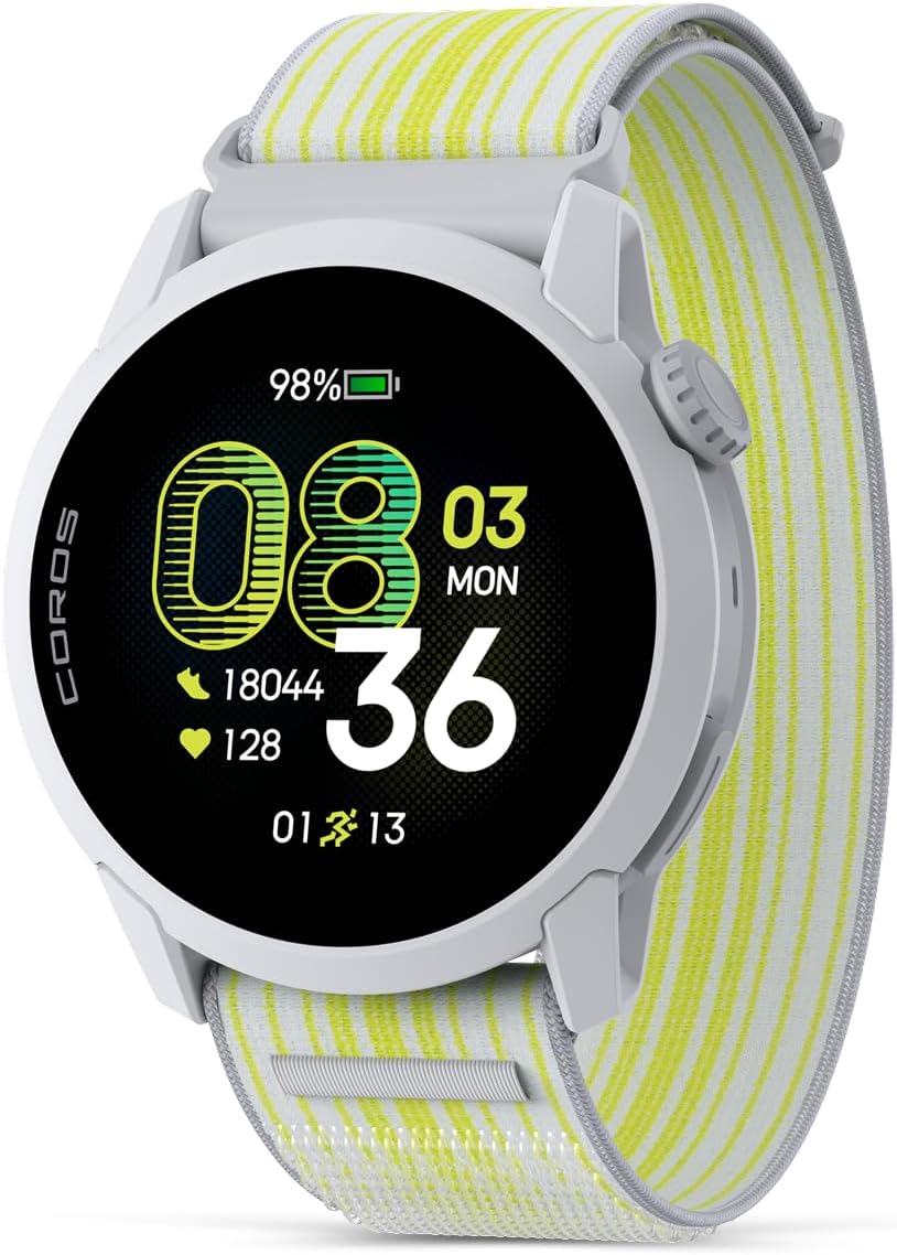 COROS PACE 4 Ultralekki sportowy zegarek GPS, ekran dotykowy AMOLED 1,2, 19 dni codziennego użytkowania, sterowanie głosem, zaawansowane narzędzia treningowe, GPS, nawigacja (biała chmura)