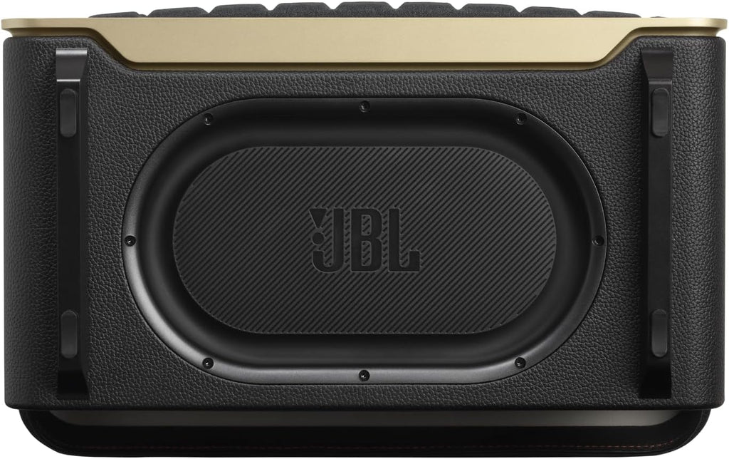 JBL Authentics 300, Głośnik Bezprzewodowy, 8h Odtwarzania, z Wbudowanym Wi-Fi, Bluetooth, Dźwiękiem Stereo i Mocnym Basem, Kompatybilny z Alexa i Google Home, w Stylu Retro