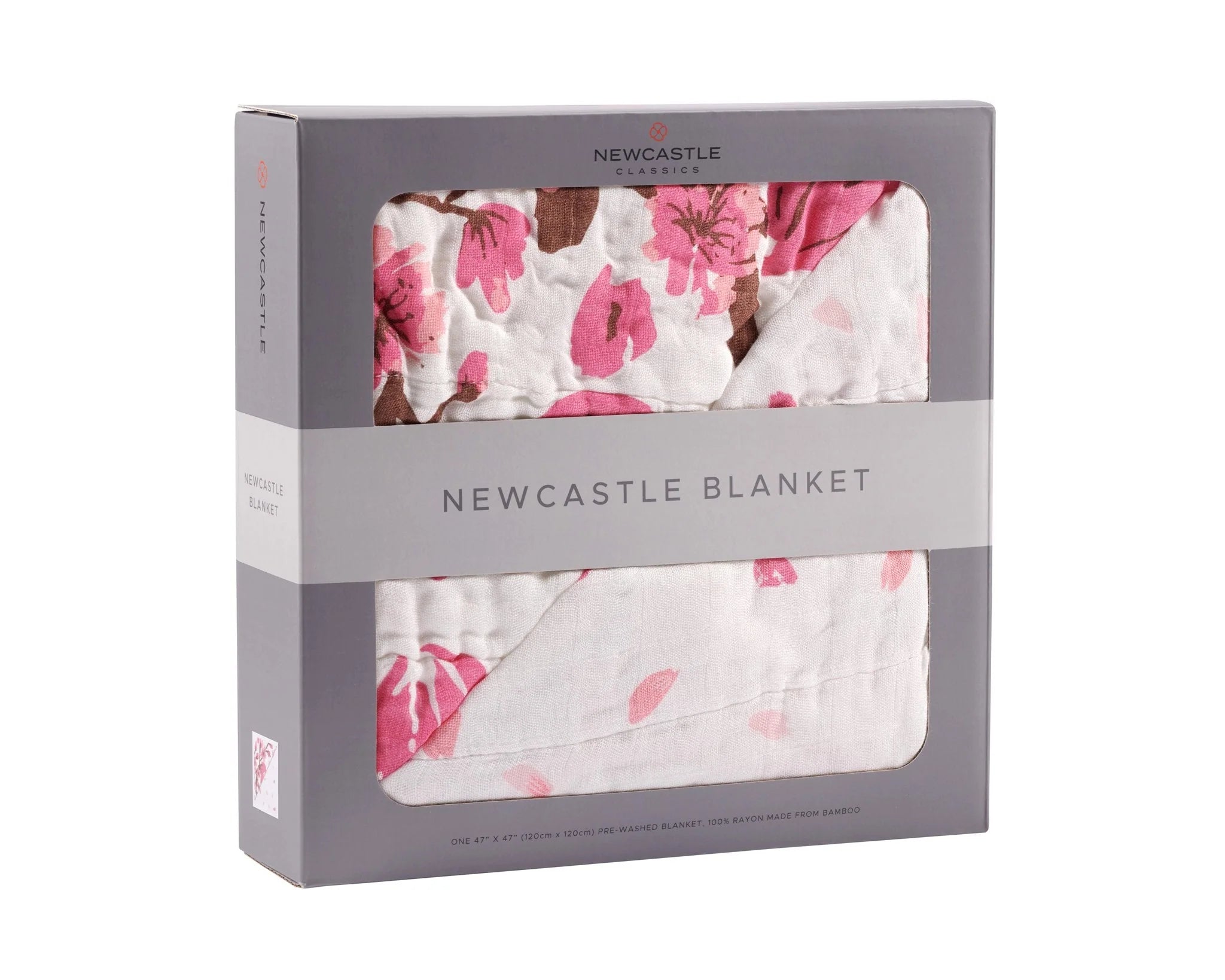 Cherry Blossom Bamboo Muslin Blanket