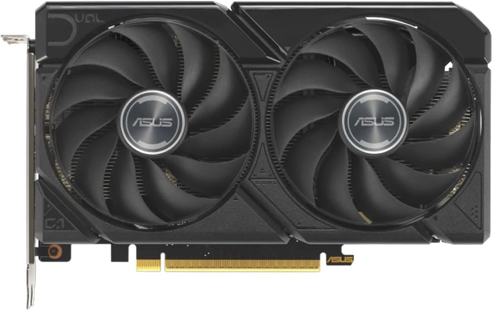 ASUS Dual AMD Radeon RX 9060, karta graficzna 8G GDDR6, 128-bitowy, PCIe 5.0, 1 HDMI 2.1, 2 DisplayPort 2.1, konstrukcja 2,5, wentylatory Axial-Tech, technologia 0db, GPU Tweak III, czarny