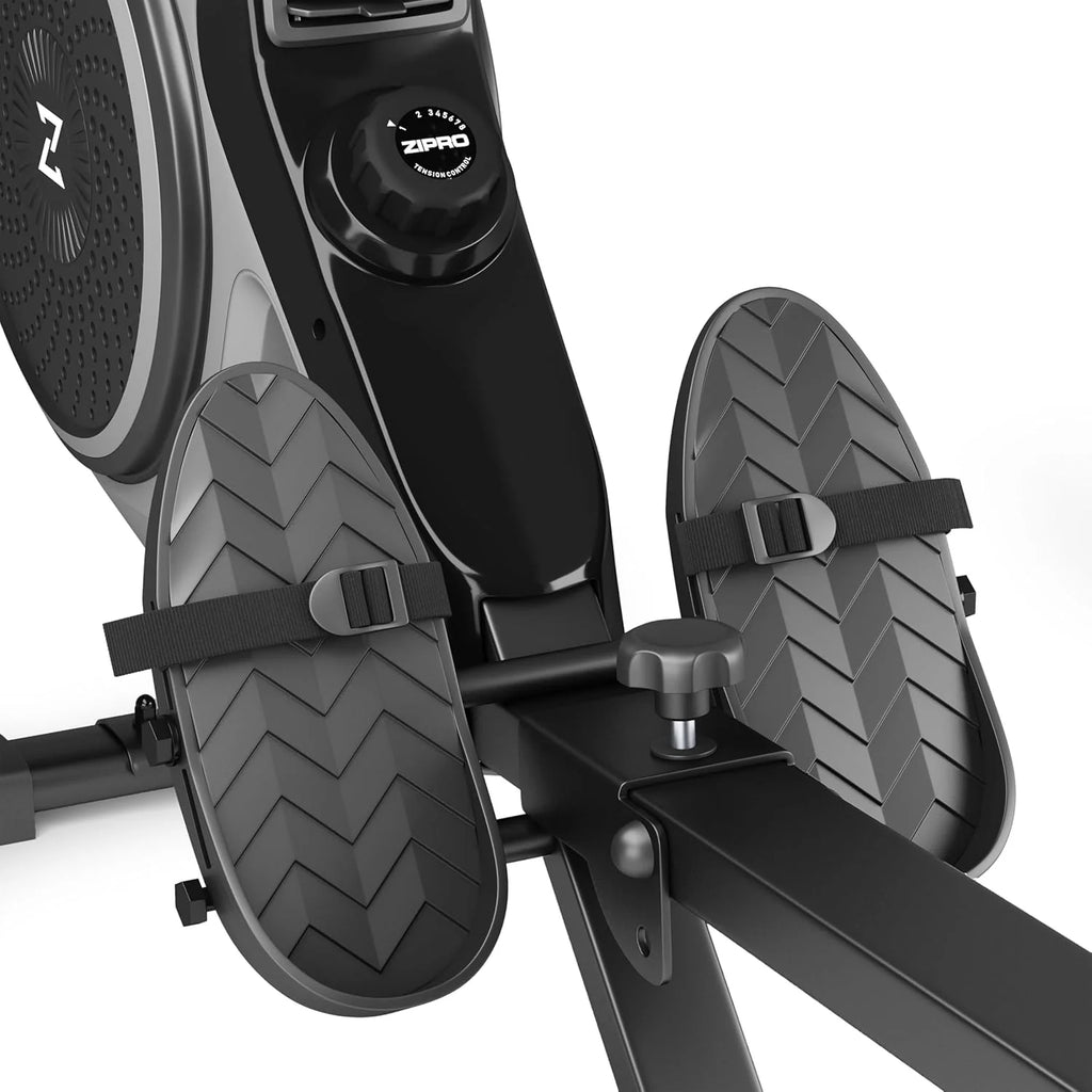 ZIPRO Wioślarze - 8 Poziomów Regulacji Obciążenia,Płynna Regulacja Oporu, Cicha Praca, Ergonomiczny Design, Trening Całego Ciała, Wytrzymała Konstrukcja do Domowej Siłowni