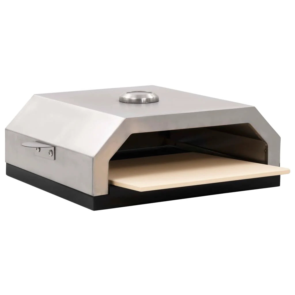 Piec do pizzy z kamieniem ceramicznym do grilla węglowego gazowego v1474