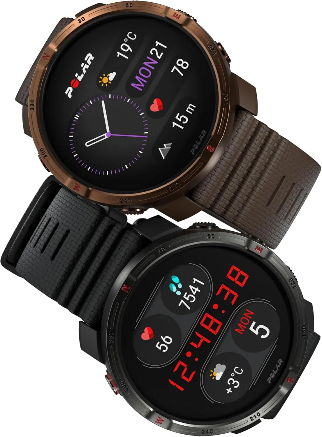 Polar Grit X2 outdoorowy zegarek z GPS – wyświetlacz AMOLED, mapy offline, GPS o podwójnej częstotliwości, EKG z nadgarstka, biosensory Elixir, TrainingPeaks, SpO2, do 7 dni pracy na baterii