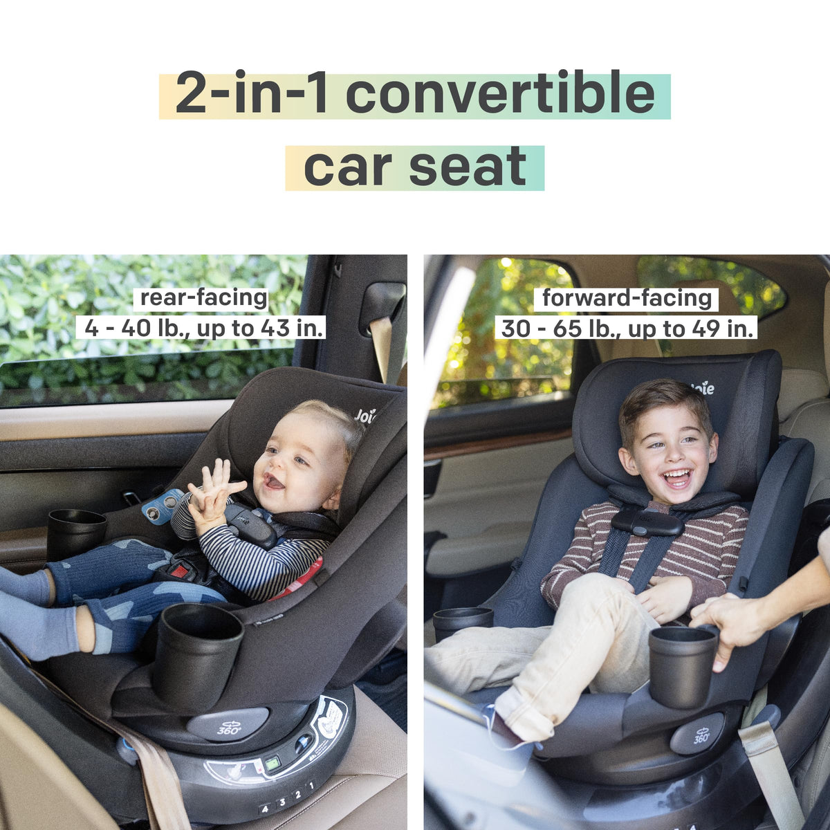 Joie Chili Spin SI 360 Rotating 2-in-1 Car Seat, Convertible