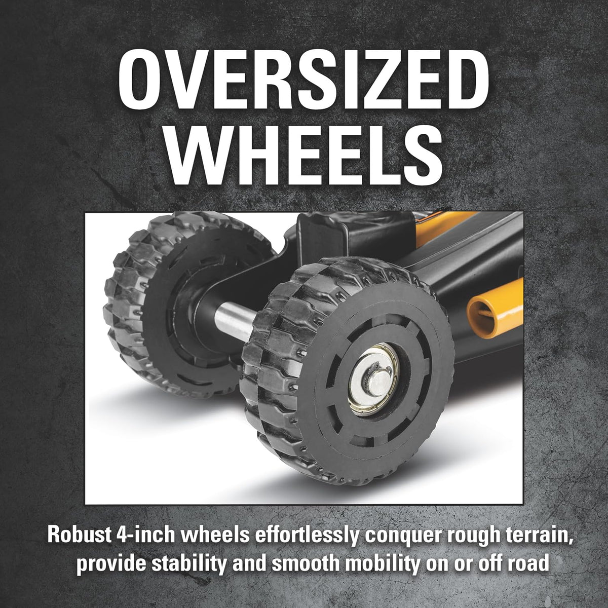 Cat Wheelie Off-Road Trolley Jack, 2 Ton, Portable, Oversized Wheels for Rugged Terrain - 980883ECE