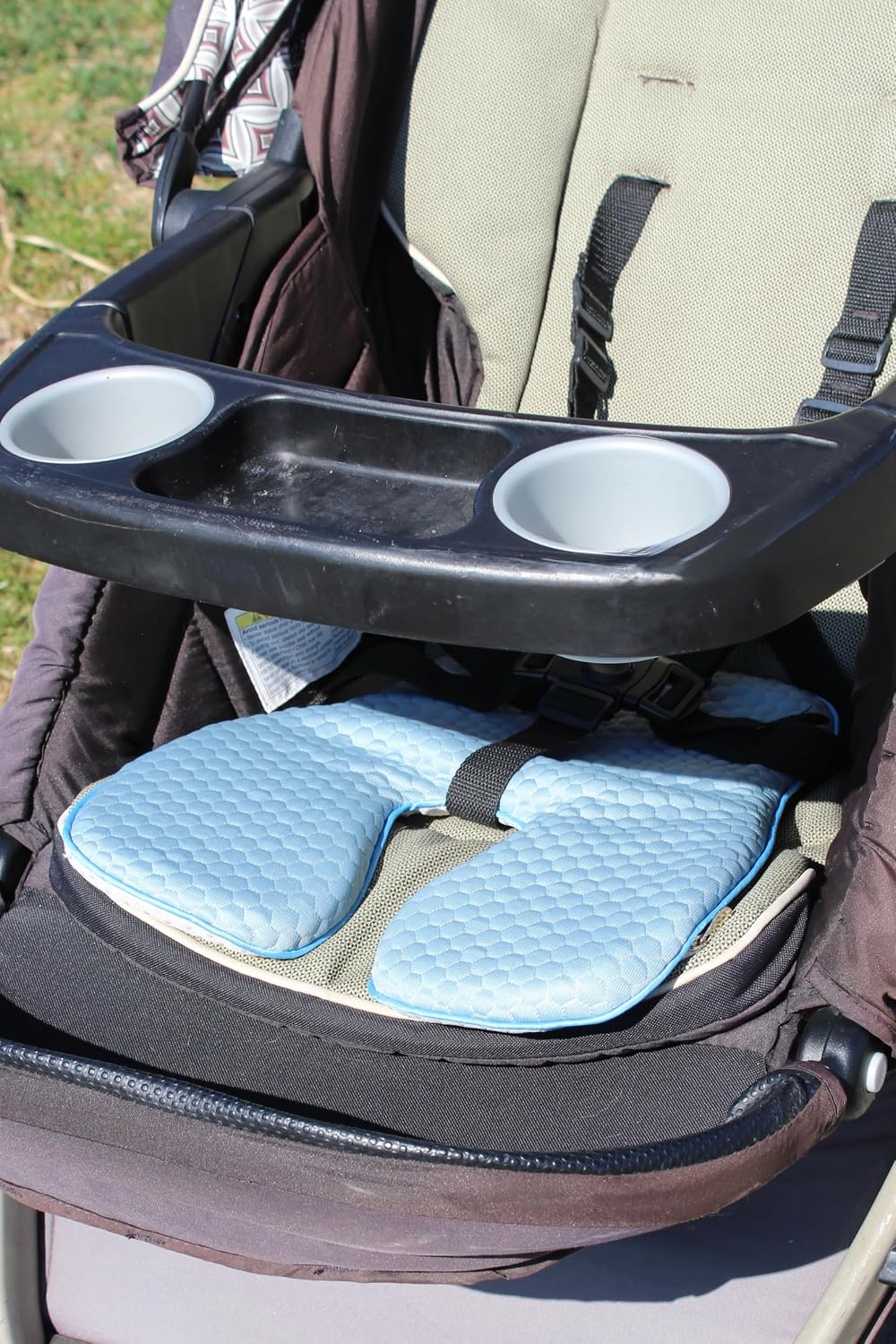 Gel Polymer and Memory Foam Cushion for Car Seats, Strollers and High Chairs | Toddler | Blue