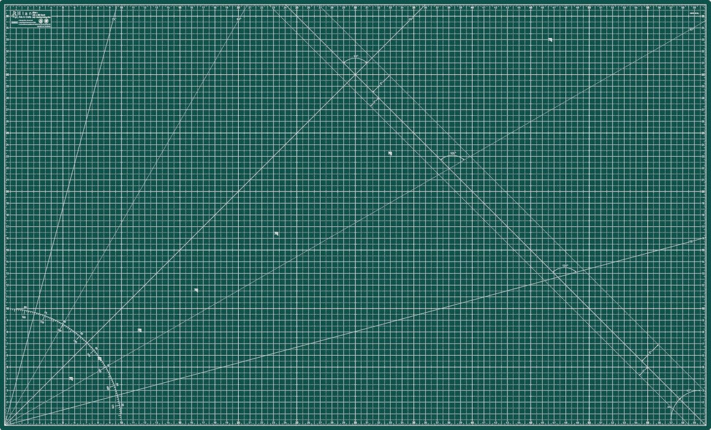 Elan Cutting Mat 36x60 Green, Extra Large Self Healing Cutting Mat 36 x 60 Inch, 5-Ply Craft Board Green, Hobby Board for Sewing and Quilting