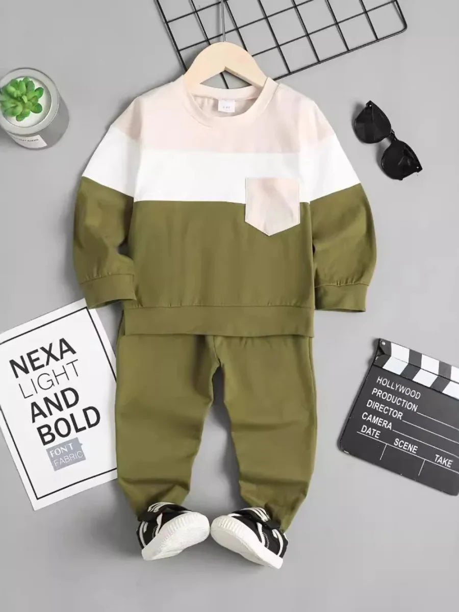 Toddler Two-Piece Cotton Pocket Outfit Set 12M–4Y