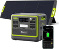 FOSSIBOT-Polska Generator solarny z panelem słonecznym 200 W, 2400W 2048Wh Stacja zasilania 5-letnia gwarancja