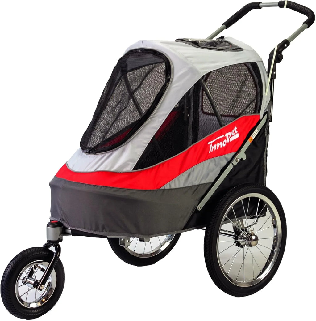 InnoPet® Sporty Trailer Pet składany wózek dla psów, do opon pneumatycznych, w zestawie osłona przeciwdeszczowa