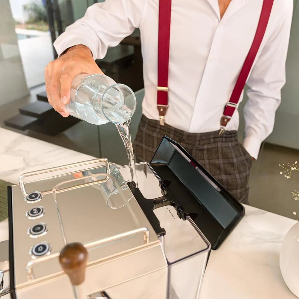 Cecotec Ekspres do kawy Barista Baristeo Intima, profesjonalny ekspres do kawy Barista, system wstępnego parzenia, pompa 15 bar, łatwe napełnianie, zbiornik na wodę 1,7 l i podgrzewacz do filiżanek