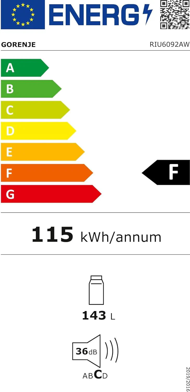 Gorenje NRKI517E41 lodówko-zamrażarka do zabudowy/178 nisza/zawias do drzwi przesuwnych/EEK:E/NoFrost DualAdvance/252L/AdaptTech/SuperCool/ConvertActive/EcoMode/wys. x szer. x gł.: 177,2 x 54 x 54,5