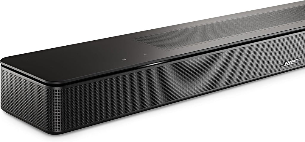 Bose Inteligentna listwa głośnikowa z Dolby Atmos, listwa głośnikowa Bluetooth sterowana głosem z wbudowanym asystentem Amazon Alexa oraz obsługą platformy Works With Google Assistant, Czarna
