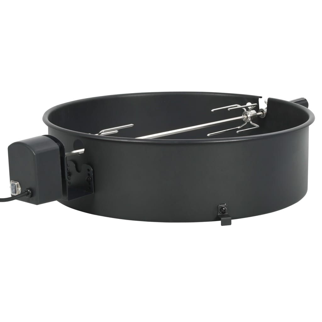 Zestaw pierścieni do grilla BBQ w kolorze czarnym, 57 cm, vidaxl