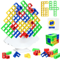 64pcs Tetris Tower Balance Game, Educational Stacking