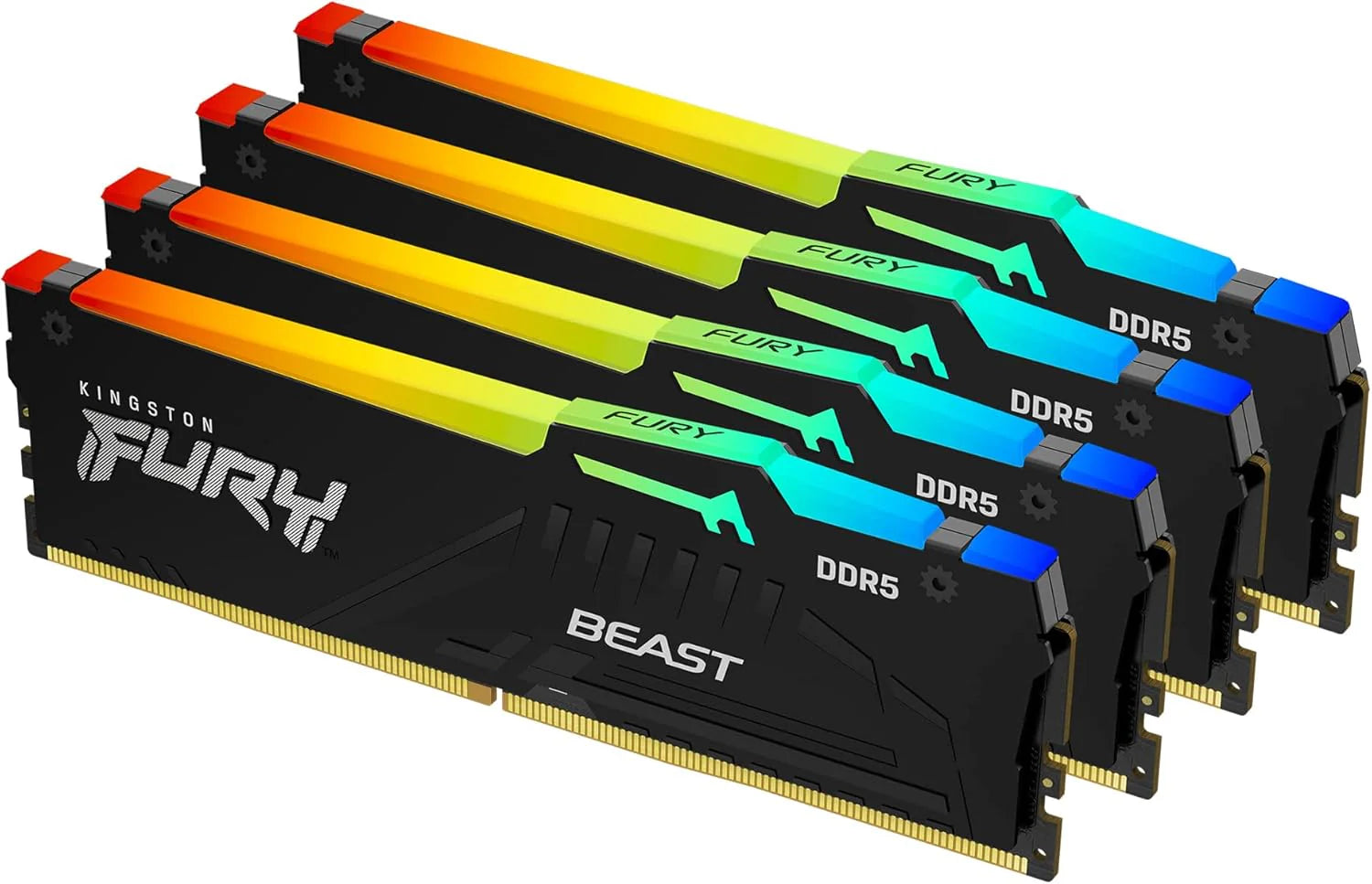 DDR5 64GB KIT 2x32GB PC 6000 Kingston FURY Beast RGB EX KF560C36BBEAK2-64