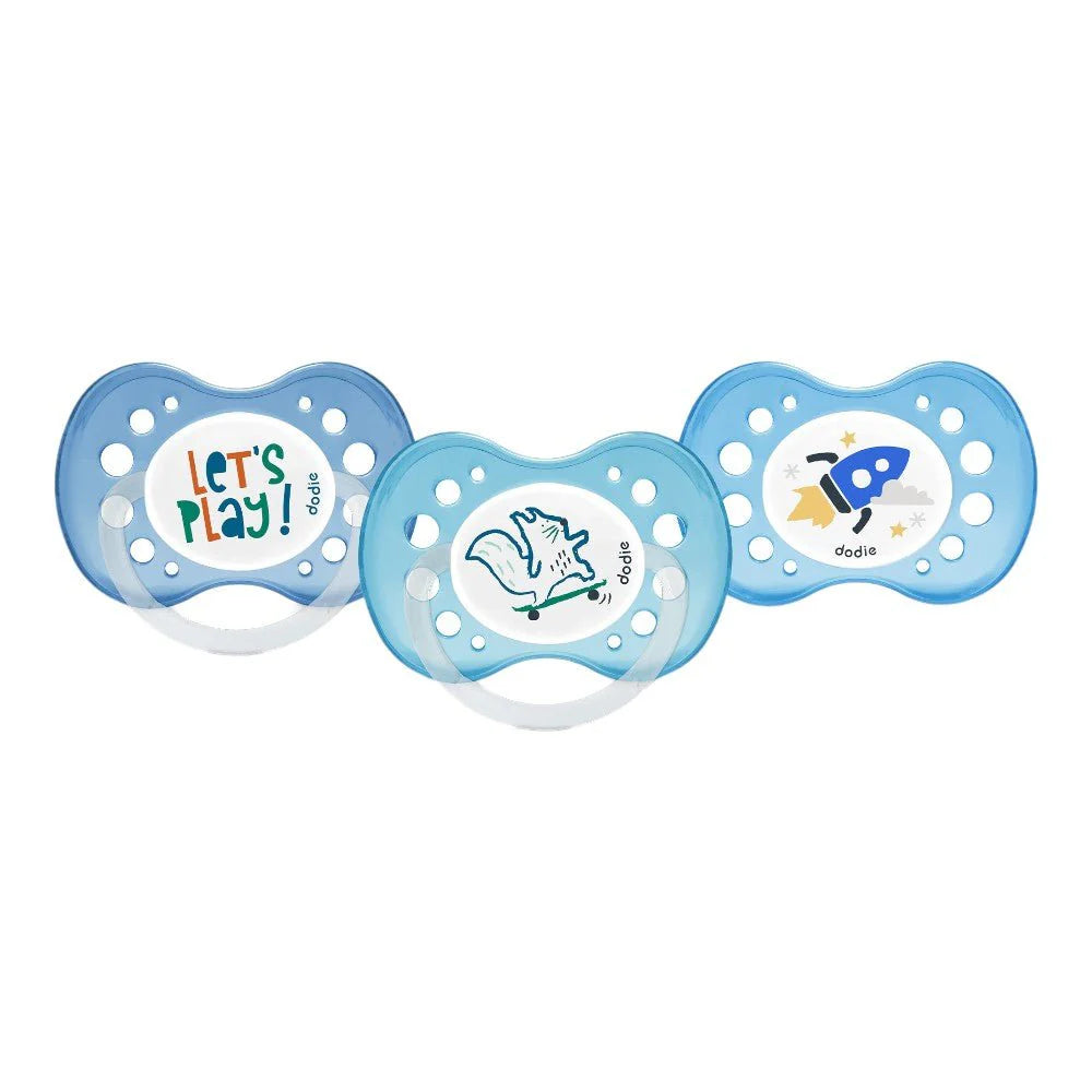 3-Pack Anatomic Pacifier Set 18M+ with Ventilated Shields
