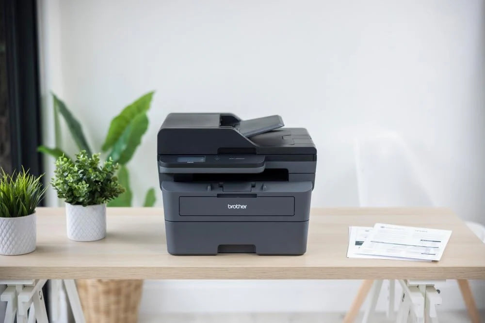 Brother DCP-L2665DW - wielofunkcyjna drukarka 3 w 1 (drukowanie/skanowanie/kopiowanie) czarno-biała - WiFi i Ethernet - automatyczna ładowarka - 50 arkuszy - 6-miesięczny bezpłatny okres próbny w