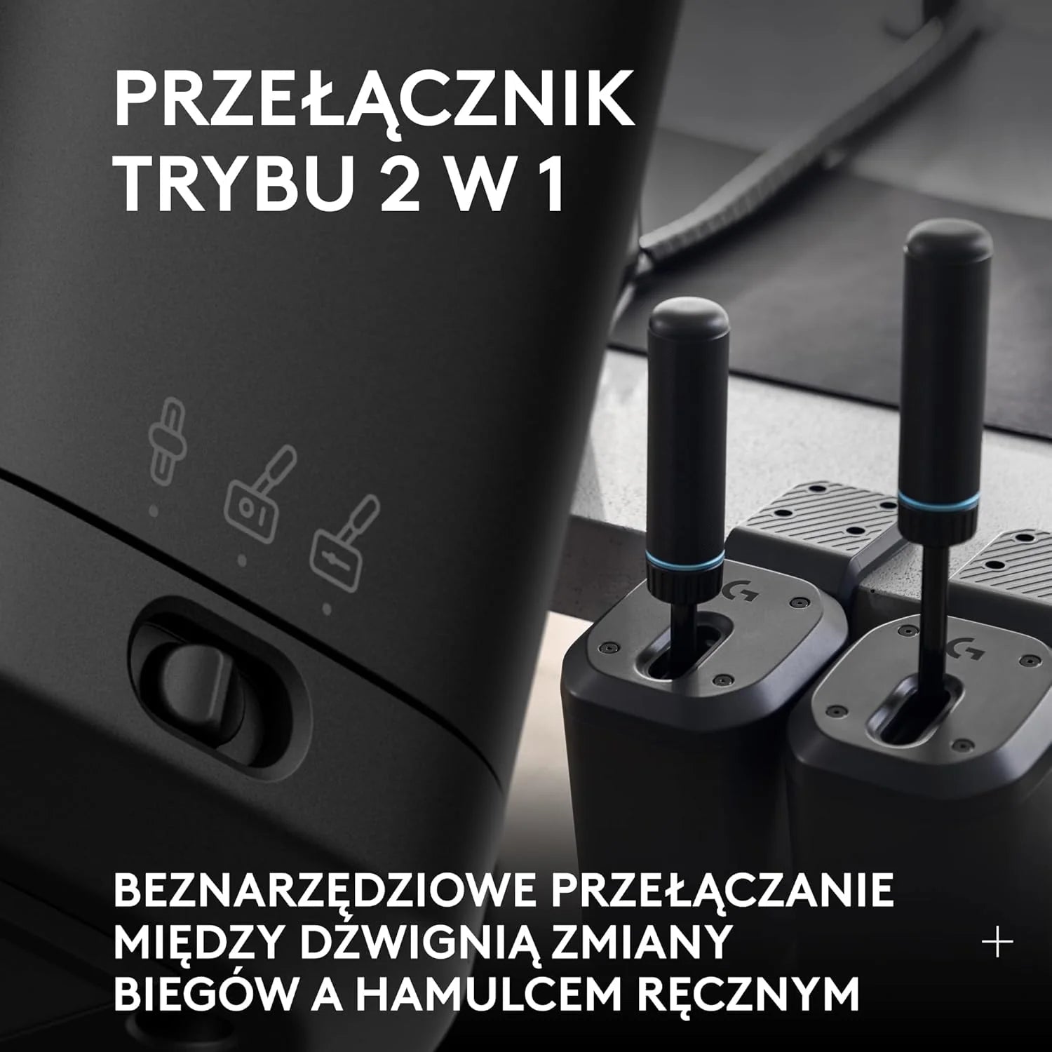 Logitech G PRO Racing Pedals – Pedały symulatora wyścigów z hamulcem z czujnikiem obciążenia 100 kg, w pełni konfigurowalne, wymienne sprężyny i elastomery, konstrukcja modułowa - Czarny