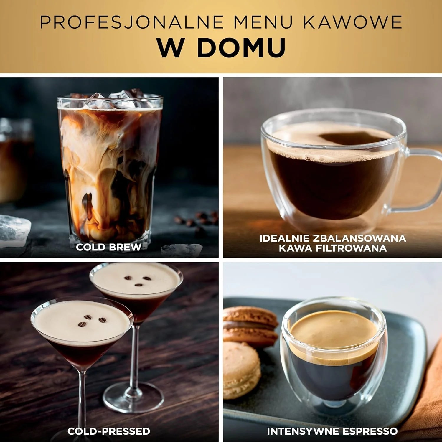 Ninja Luxe Premier Ekspres do kawy 3 w 1, latte, cappuccino, cold brew, espresso, wbudowany młynek i spieniacz do mleka, łatwy w obsłudze, 4 automatyczne ustawienia spieniania, srebrny, ES601EU