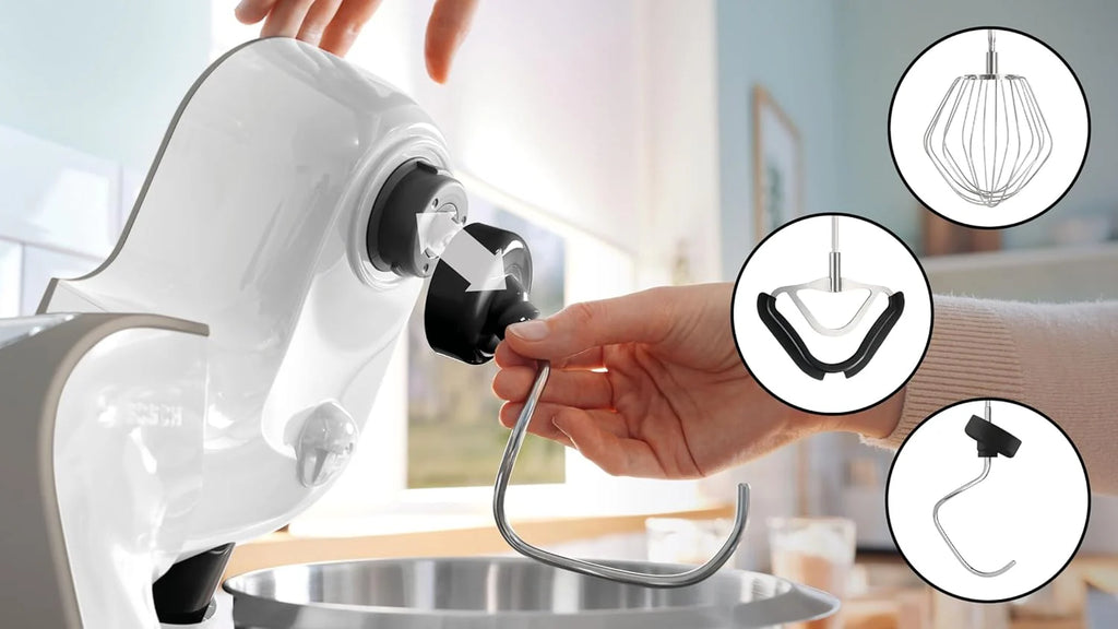 Bosch Robot kuchenny Serie 4 MUM5XL74, 1000 W, wbudowana waga i timer, 3,9 l misa, bogaty zestaw akcesoriów