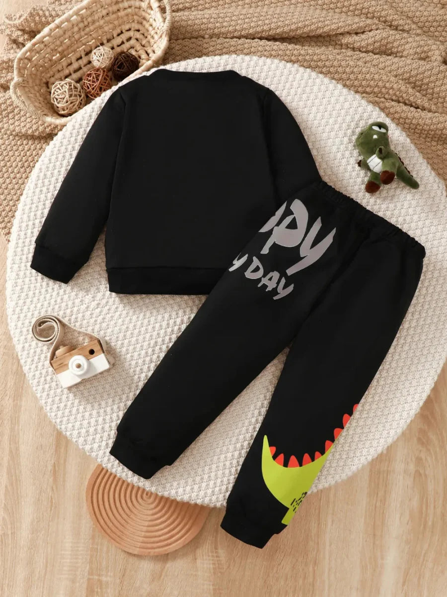Girls Two-Piece Set Basic Style Outfit Casual Wear 4Y–7Y