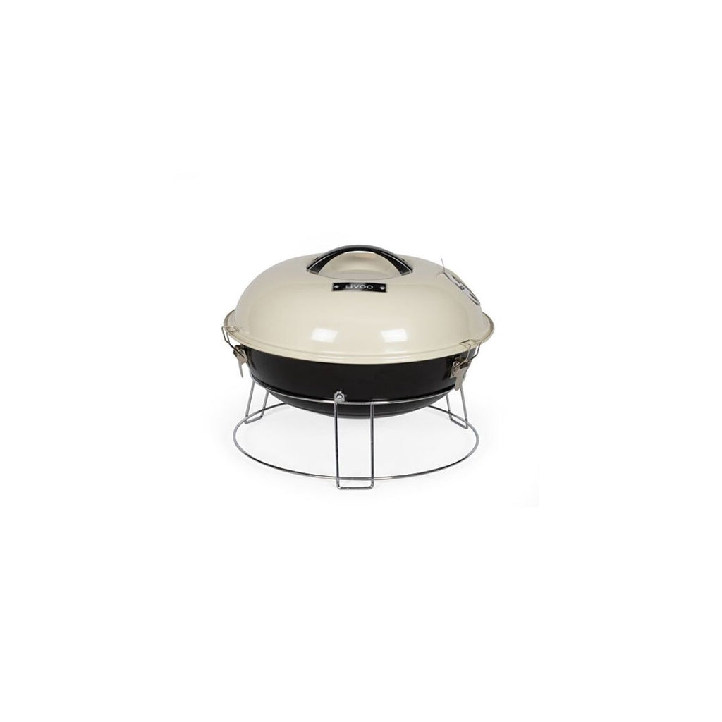Grill węglowy Livoo 38 cm beżowy - Doc301