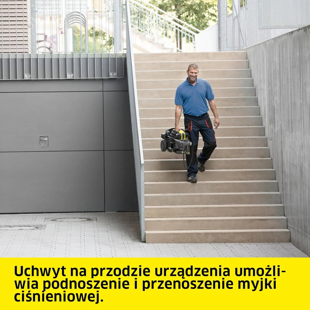 Kärcher myjka wysokociśnieniowa HD 6/13 C Plus, ciśnienie maksymalne 190 bar, wydajność 590 l/H, łatwy transport, w zestawie pistolet wysokociśnieniowy EASY Force, narzędzie do usuwania zanieczyszczeń