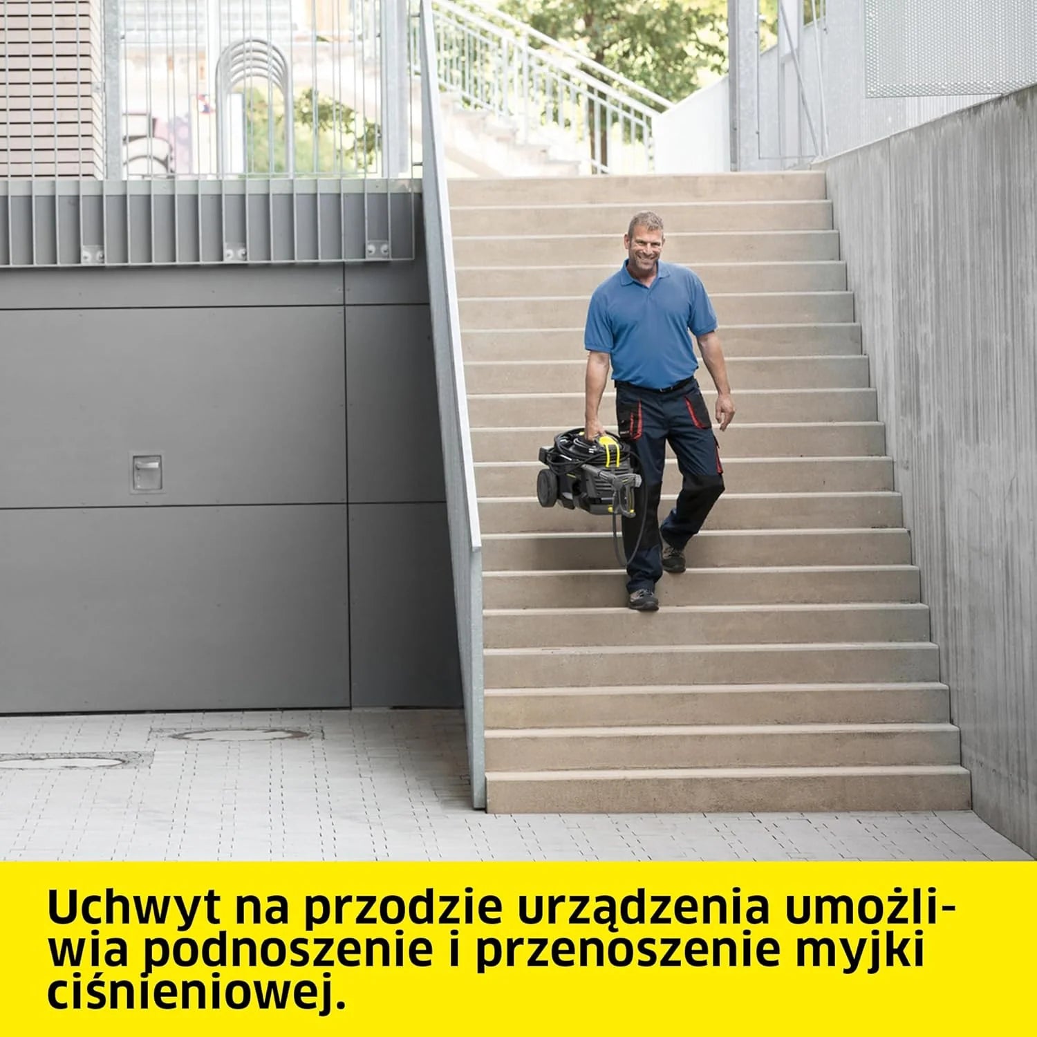 Kärcher myjka wysokociśnieniowa HD 6/13 C Plus, ciśnienie maksymalne 190 bar, wydajność 590 l/H, łatwy transport, w zestawie pistolet wysokociśnieniowy EASY Force, narzędzie do usuwania zanieczyszczeń