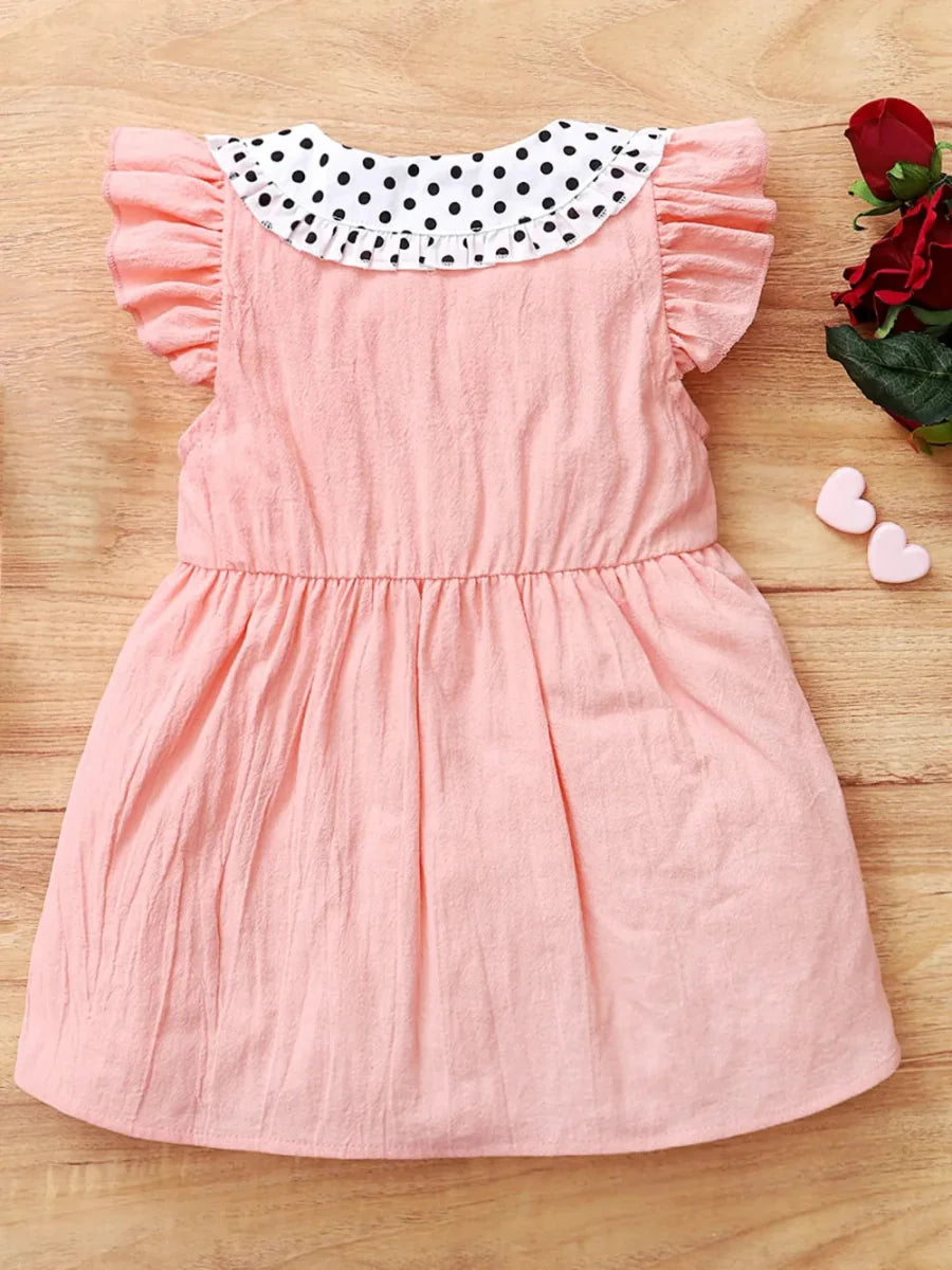 Baby Girl Cotton Bow Dress – Comfortable Everyday Style