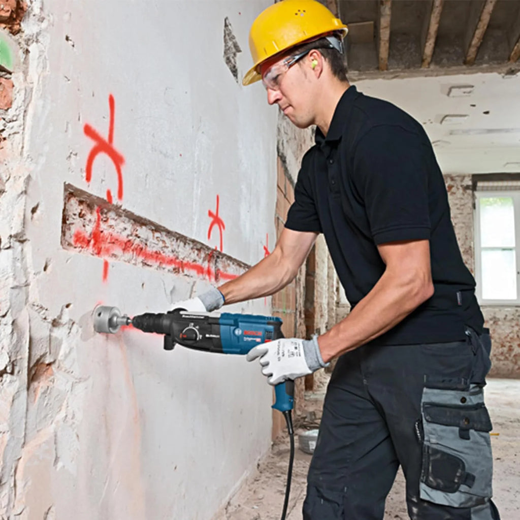 Bosch Professional: młot udarowo-obrotowy GBH 2-28 F (880 W, wymienny uchwyt SDS plus, ogranicznik głębokości, 6-częściowy zestaw wierteł i dłut, walizka L-Case) – Amazon Exclusive Set