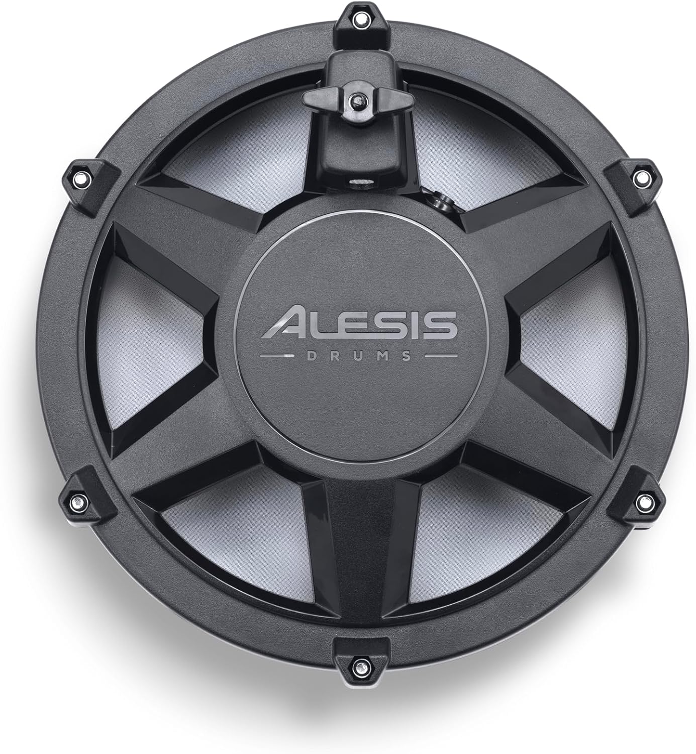 Elektroniczny zestaw perkusyjny Alesis Nitro Max z cichymi naciągami siateczkowymi, 10-calowym werblem dwustrefowym, Bluetooth, ponad 440 autentycznych brzmień, lekcje gry na perkusji, USB MIDI, pedał bębna basowego