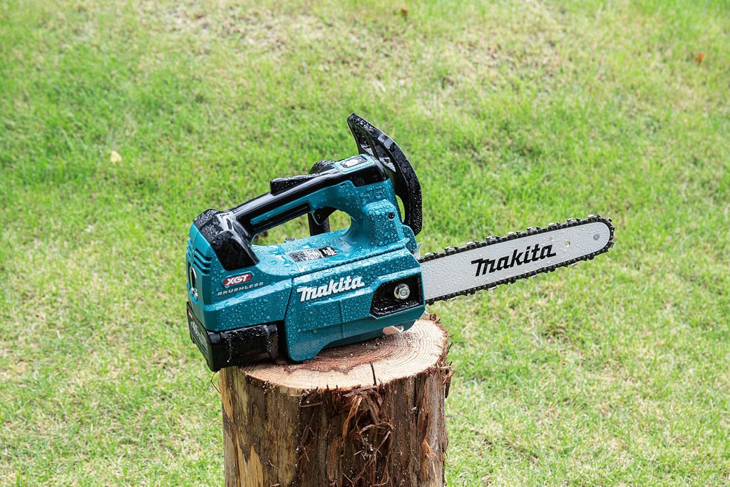Makita UC002GZ akumulatorowa pilarka łańcuchowa, maks. 40 V (bez akumulatora, bez ładowarki), niebieska