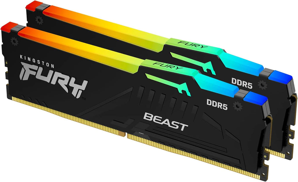 DDR5 64GB KIT 2x32GB PC 6000 Kingston FURY Beast RGB EX KF560C36BBEAK2-64
