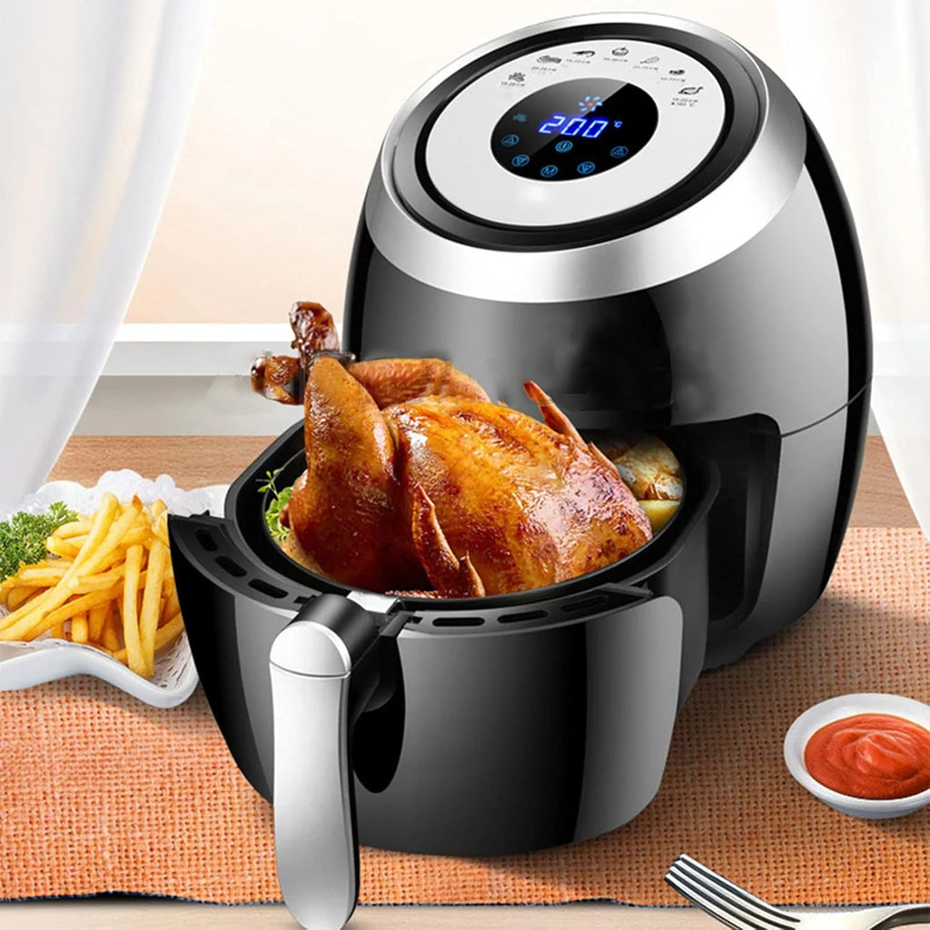 Air Fryer Oven 1500W Family Rotisserie Oven Non-Stick Detachable Basket Easy to Clean Nonstick Basket for Frying Roasting Grilling Baking