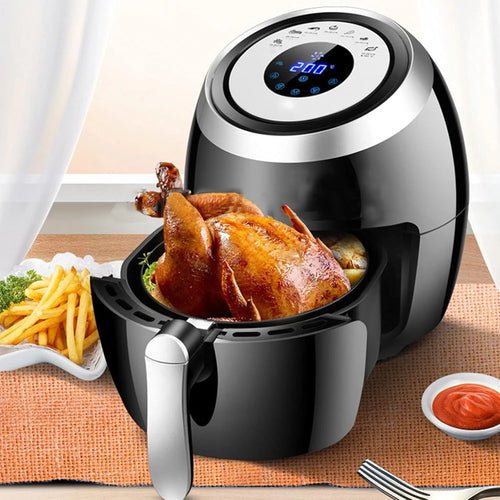 Air Fryer Oven 1500W Family Rotisserie Oven Non-Stick Detachable Basket Easy to Clean Nonstick Basket for Frying Roasting Grilling Baking
