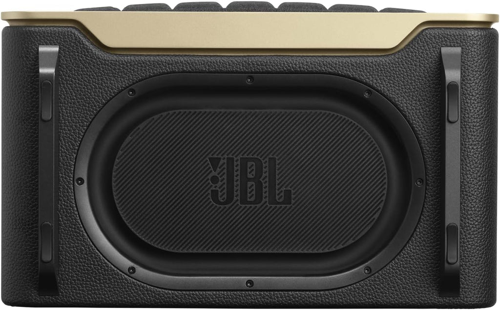 JBL Authentics 300, Głośnik Bezprzewodowy, 8h Odtwarzania, z Wbudowanym Wi-Fi, Bluetooth, Dźwiękiem Stereo i Mocnym Basem, Kompatybilny z Alexa i Google Home, w Stylu Retro
