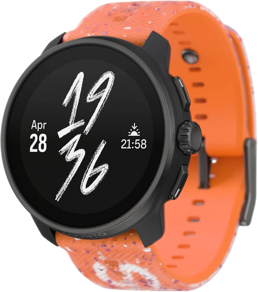 SUUNTO Race S Zegarek Biegowy z Ekranem Dotykowym Amoled, Dwuzakresowy Gps Zegarek Sportowy, Śledzenie Hrv i Snu, Plan Treningowy Oparty na Si, Bezpłatne Mapy Offline, Wodoodporność do 50M