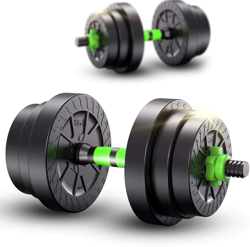 hantle, Zestaw hantli ciężarków Para Regulowane hantle do podnoszenia ciężarów Sztanga sztang i Siłownia Fitness