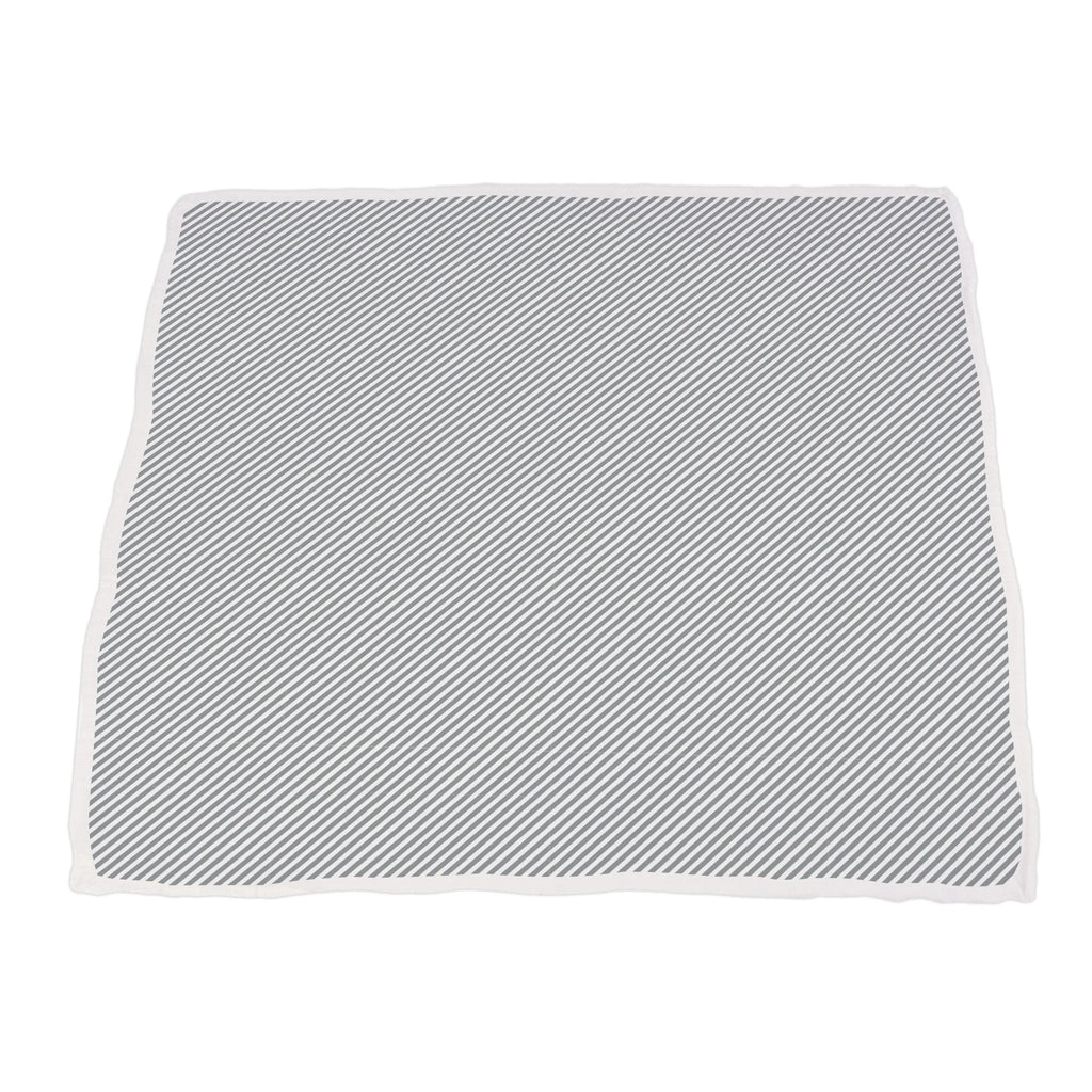 Dahlia Floral and Finley Stripe Bamboo Muslin Blanket