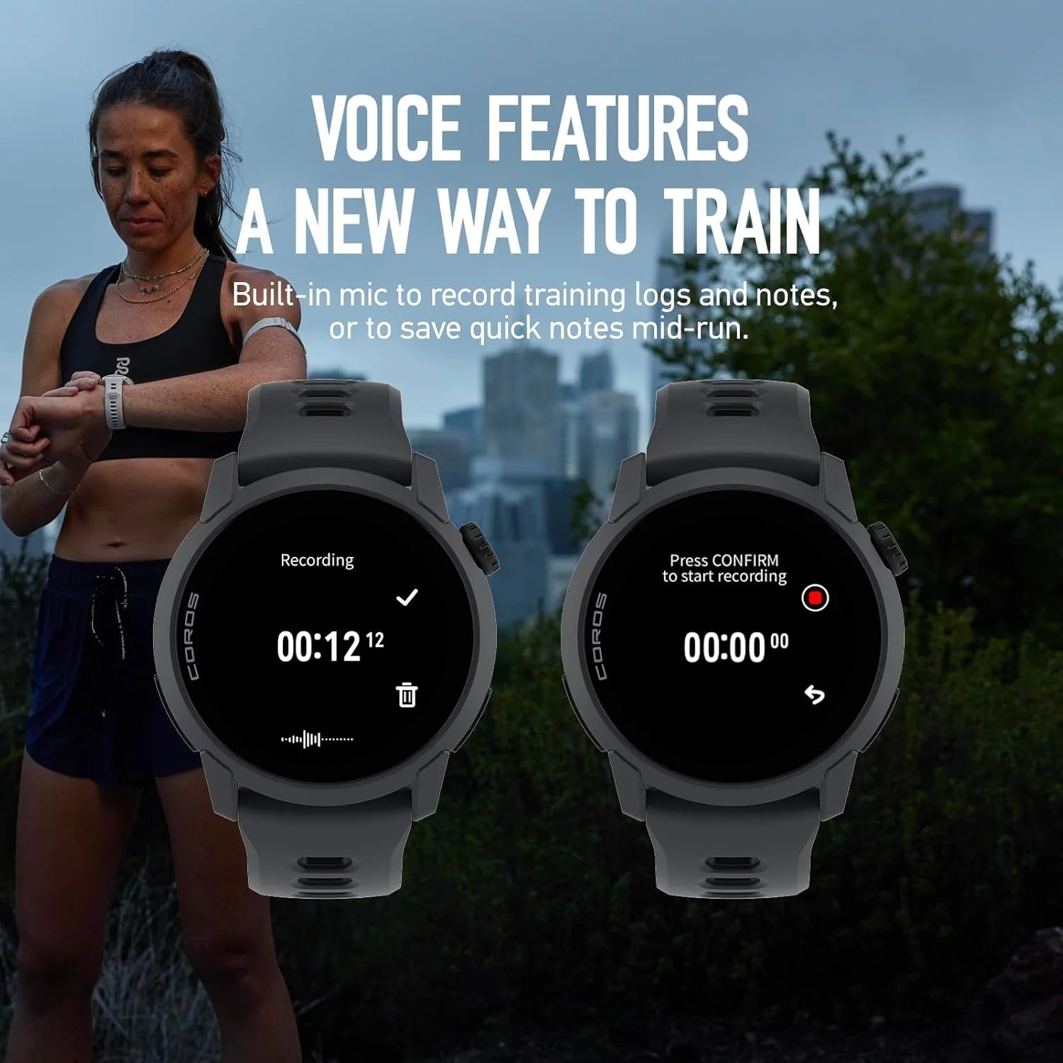 COROS PACE 4 Ultralekki sportowy zegarek GPS, ekran dotykowy AMOLED 1,2, 19 dni codziennego użytkowania, sterowanie głosem, zaawansowane narzędzia treningowe, GPS, nawigacja (biała chmura)