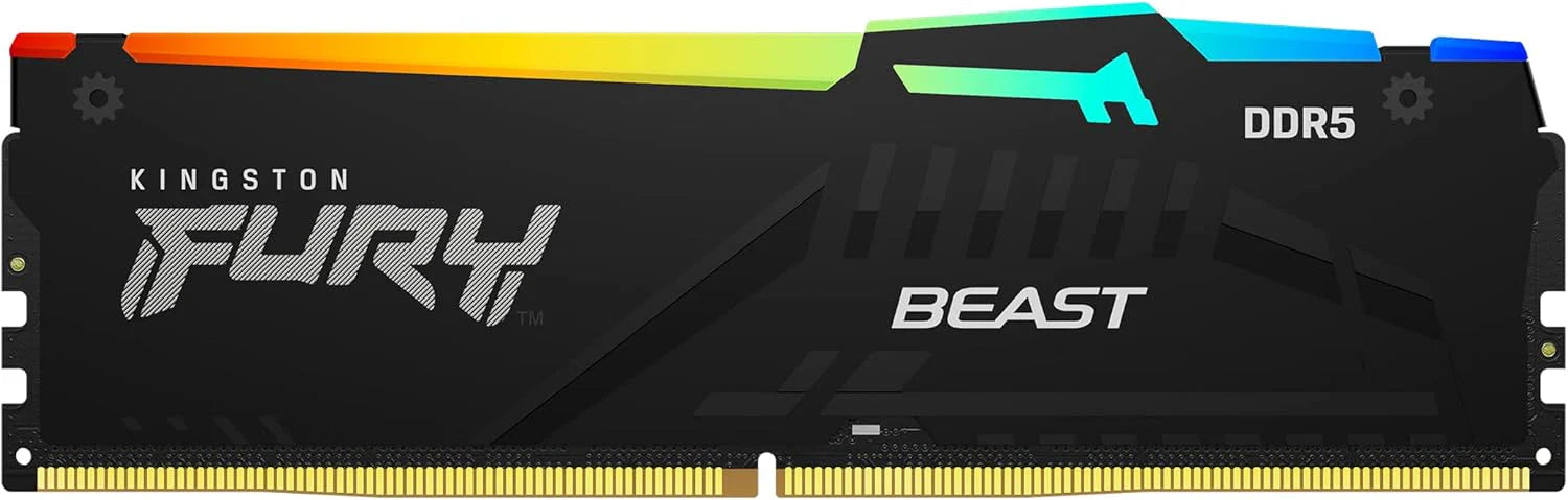 DDR5 64GB KIT 2x32GB PC 6000 Kingston FURY Beast RGB EX KF560C36BBEAK2-64