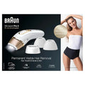 Braun IPL Silk Expert Pro 5, do usuwania włosów w domu, alternatywa dla laserowego usuwania włosów, zawiera woreczek, szeroką głowę, 2 precyzyjne głowice i golarkę Venus, prezent dla kobiet, biały