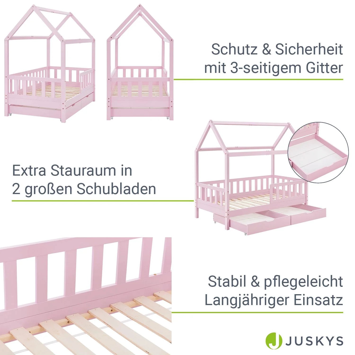 2026 Łóżko dziecięce Marli 90 x 200 cm z szufladami